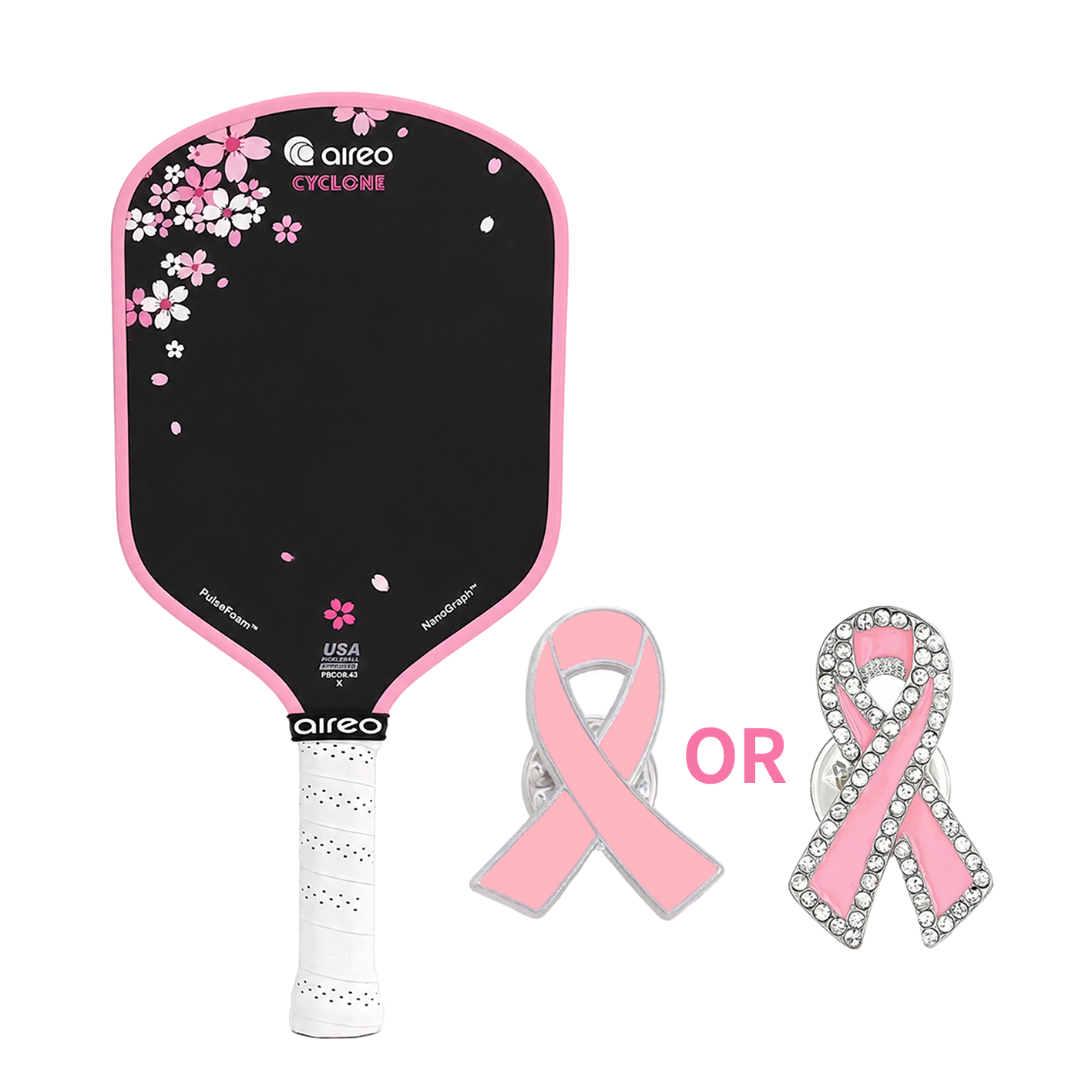 AIREO Cyclone Cherry Blossom Hybrid + FREE Breast Cancer Awareness Ribbon Pin