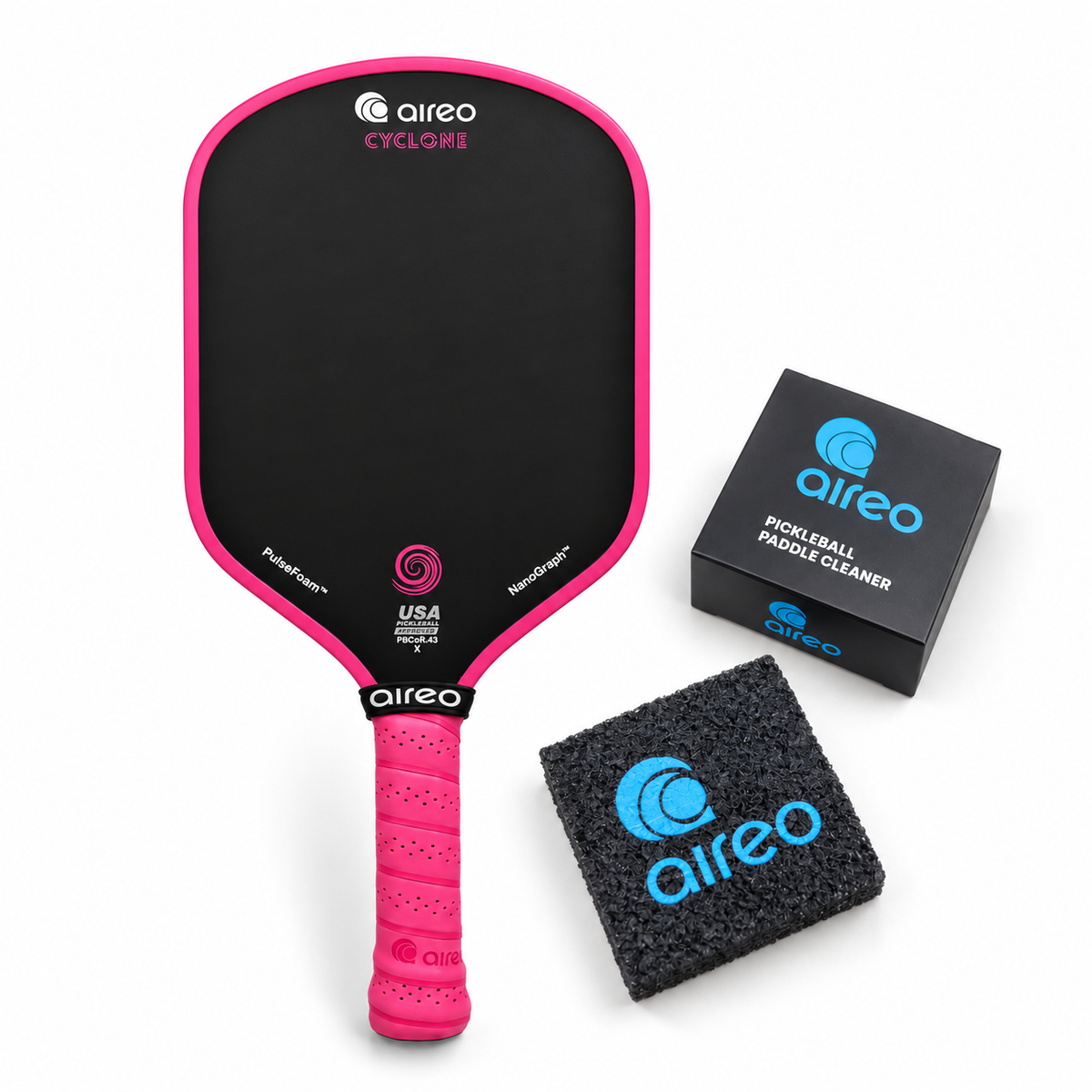 AIREO Cyclone Hot Pink Hybrid + FREE Paddle Eraser